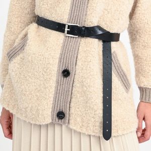 MaxMara weekend black leather belt